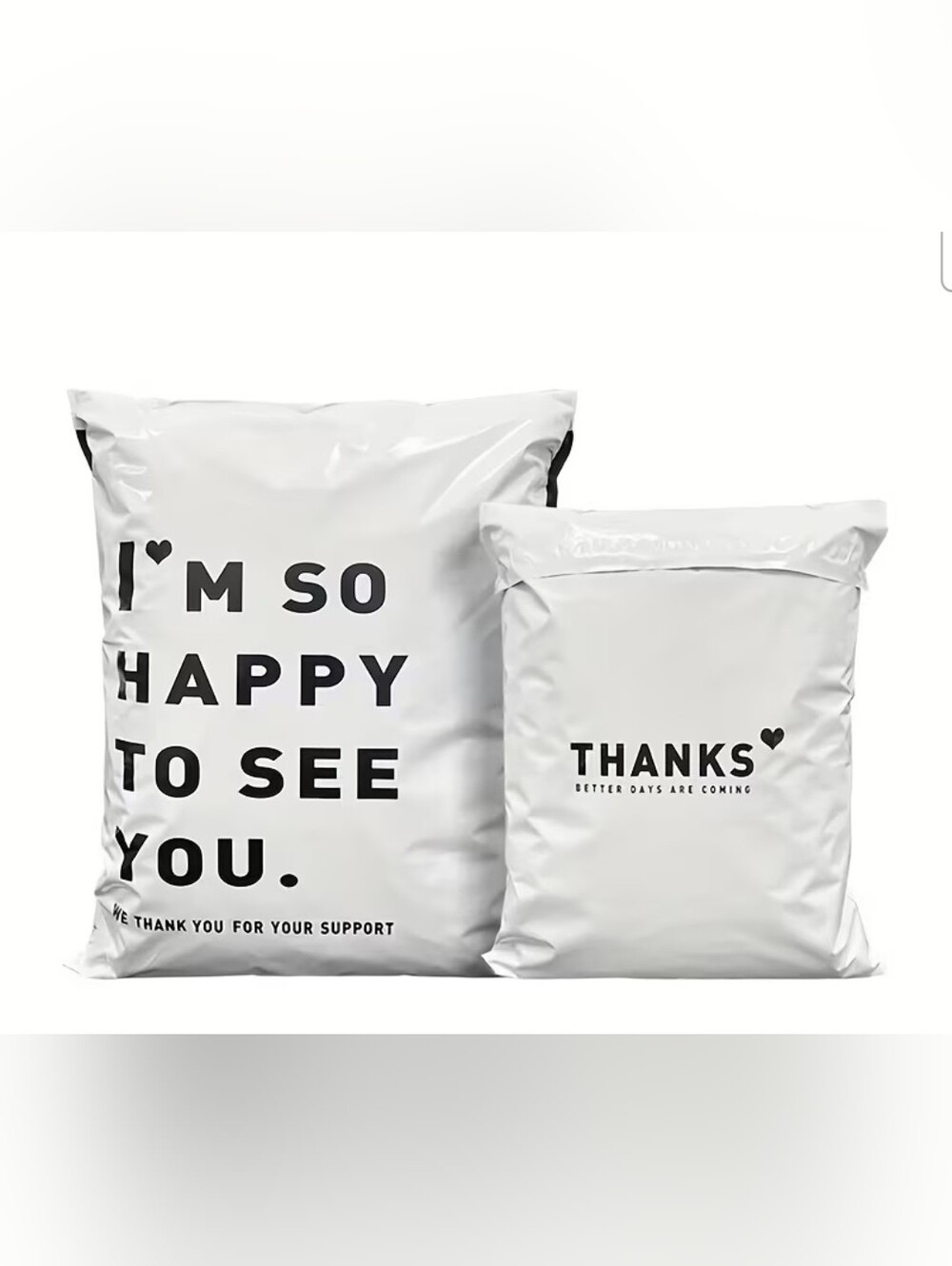 Thank You Poly Bags 9 5x14 Qty 20